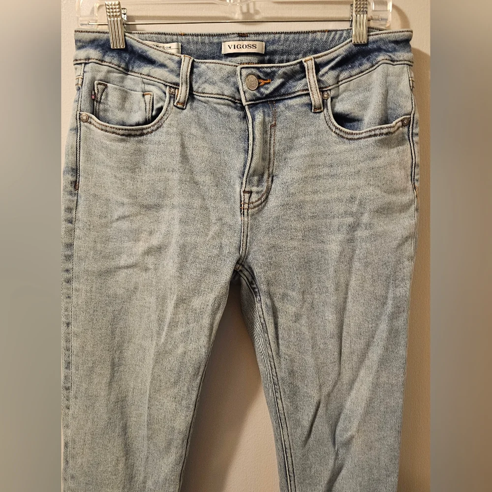 Vigoss Thompson Tomboy Jeans Stretch Light Wash Women's Size 30